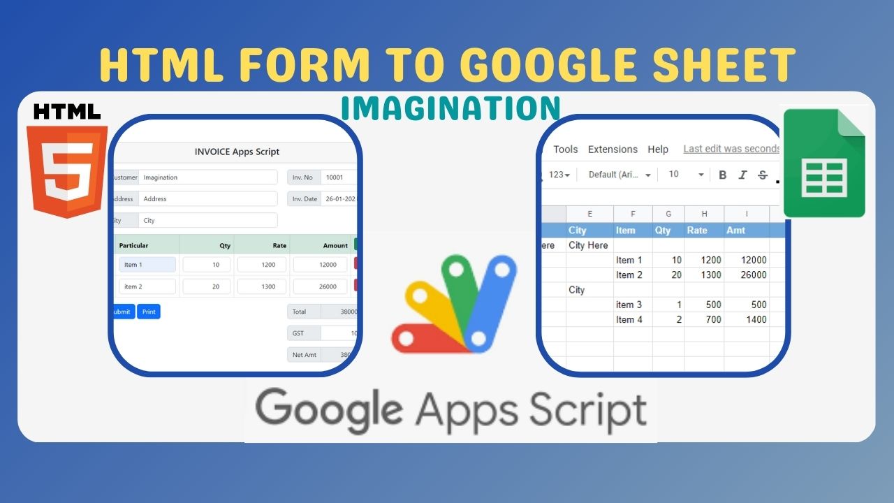 Submit A HTML Form To Google Sheet Using Apps Script