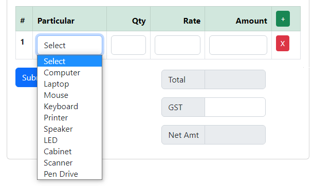 Create Dynamic HTML Dropdown From Google Sheet